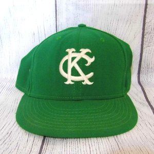 Kansas City Athletics KC Vintage Green American Needle Baseball Hat Size 7 1/4